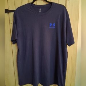 Under Armour Men's Navy Blue Tee, Mens Size XL